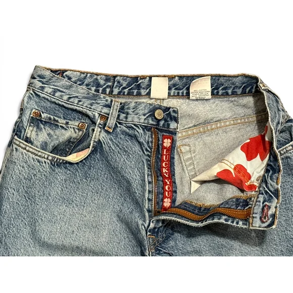 Vintage Y2K Lucky Brand Dungarees Men’s Size 34 Relaxed Baggy Fit Bootcut USA - Picture 2 of 11